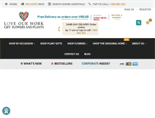 Tablet Screenshot of loveourwork.com.au